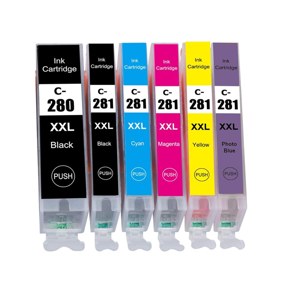 Canon PGI-280XXL  280XXL 281XXL ũ īƮ ü Canon CLI-281XXL PGI 280 XXL CLI 281 XXL 6  (PGBK/BK/C/M/Y)